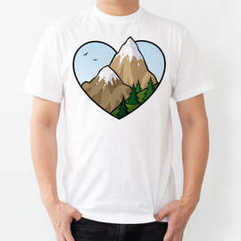 Góry w sercu - koszulka męska