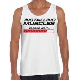 Installing muscles - koszulka męska na ramiączkach