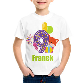 Koszulka dziecięca na dziewiąte urodziny