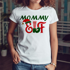 Mommy elf - koszulka damska