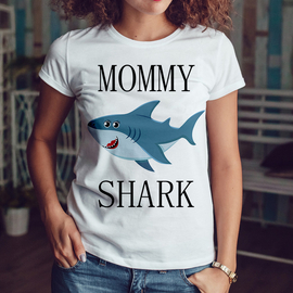 Mommy shark - koszulka damska