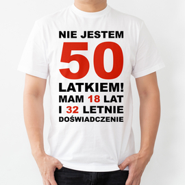 Nie jestem 50 latkiem! - koszulka męska