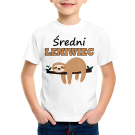 Średni leniwiec - koszulka dziecięca